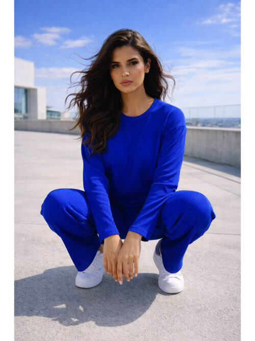 Костюм лапша женский КС-073ЛПШ/ВАС (Василек). Артикул: КС-073ЛПШ/ВАС