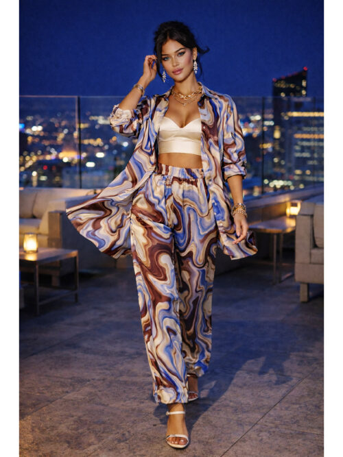 Костюм женский КС-074ПРД/МРА (Мрамор). Артикул: КС-074ПРД/МРА